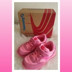 Saucony Jazz Lite pink baby girls sneakers 7M